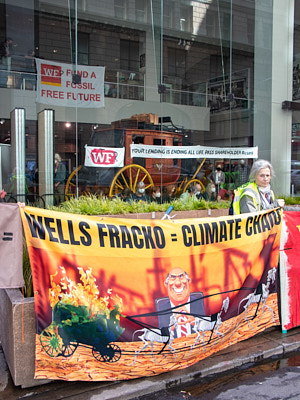 Climate Activists Occupy Wells Fargo Global Headquarters:April 25, 2022